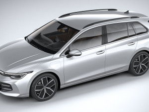 Volkswagen Golf Variant 2024 3D Model