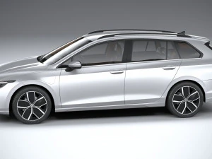 Volkswagen Golf Variant 2024 3D Model