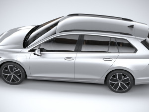 Volkswagen Golf Variant 2024 3D Model