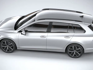 Volkswagen Golf Variant 2024 3D Model