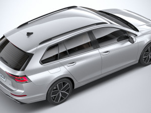 Volkswagen Golf Variant 2024 3D Model