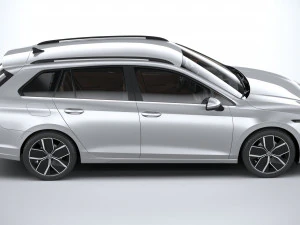Volkswagen Golf Variant 2024 3D Model