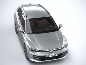 Volkswagen Golf Variant 2024 3D Model