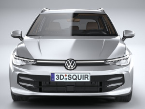 Volkswagen Golf Variant 2024 3D Model