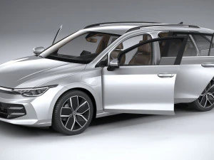 Volkswagen Golf Variant 2024 3D Model