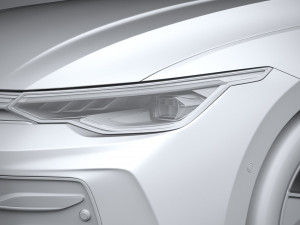 Volkswagen Golf Variant 2024 3D Model