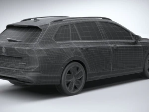Volkswagen Golf Variant 2024 3D Model