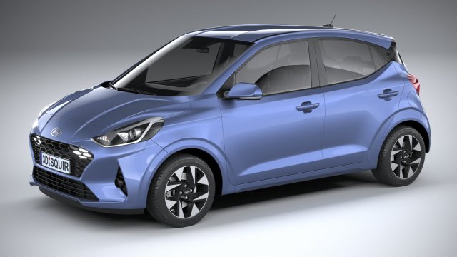 Hyundai i10 2024 3D 模型 .c4d .max .obj .3ds .fbx .stl .blend 