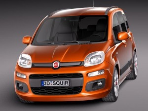 Fiat Panda 2012 3D Модель