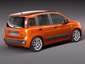 Fiat Panda 2012 3D Модель