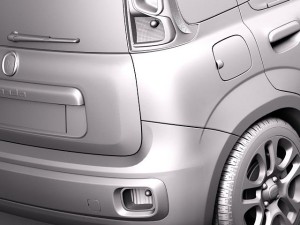 Fiat Panda 2012 3D Модель