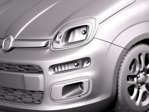 Fiat Panda 2012 3D Модель