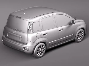 Fiat Panda 2012 3D Model