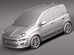 Fiat Panda 2012 3D Модель