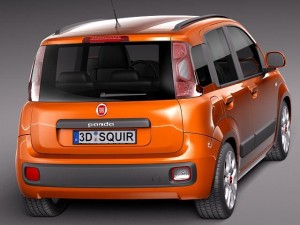 Fiat Panda 2012 3D Модель