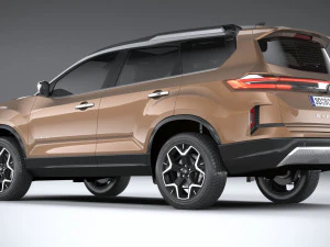 Tata Safari 2024 3D Model