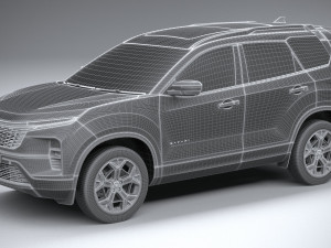 Tata Safari 2024 3D Model