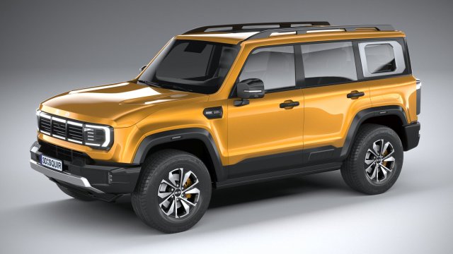 BAIC Beijing BJ40 2023 3D Model .c4d .max .obj .3ds .fbx .stl .blend 