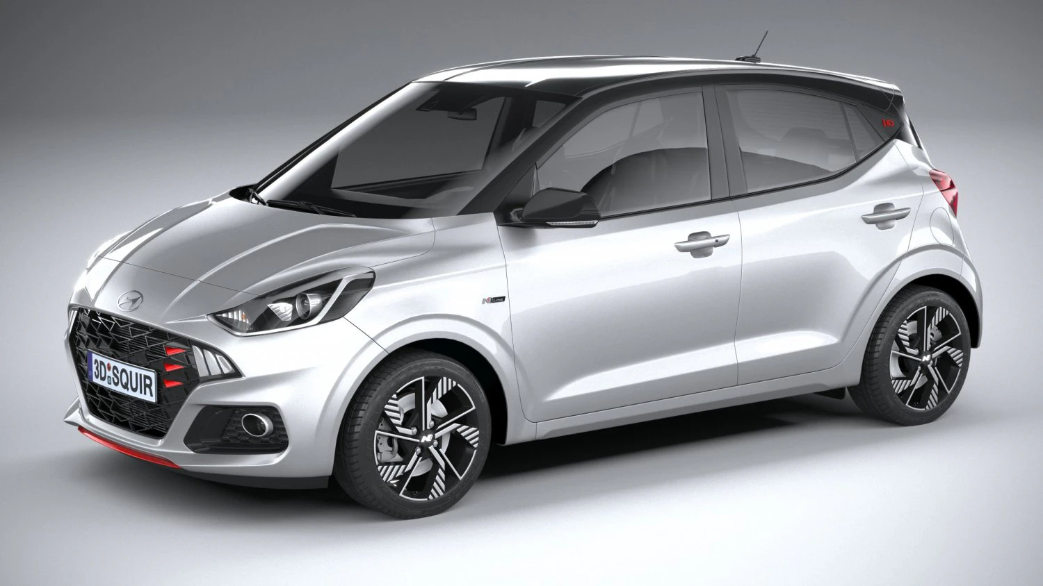 Hyundai i10 N-line 2024 3D Model .c4d .max .obj .3ds .fbx .stl .blend 