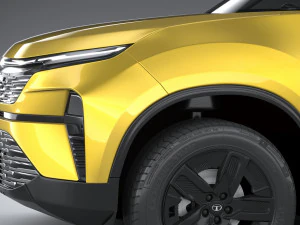 Tata Harrier 2024 3D Model