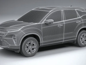 Tata Harrier 2024 3D Model