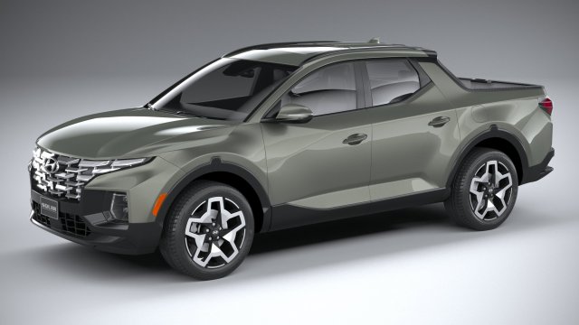 Hyundai Santa Cruz 2022 3D Model .c4d .max .obj .3ds .fbx .stl .blend 