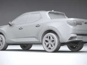 Hyundai Santa Cruz 2022 3D Model