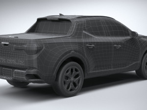 Hyundai Santa Cruz 2022 3D Model