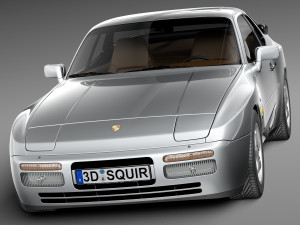 Porsche 944 1982-1991 3D 模型