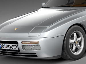 Porsche 944 1982-1991 3D 模型
