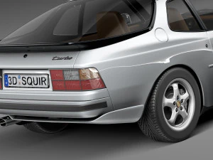 Porsche 944 1982-1991 3D Model