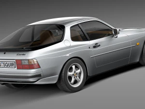 Porsche 944 1982-1991 3D Model