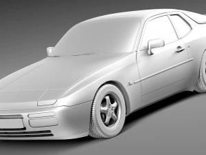 Porsche 944 1982-1991 3D Model
