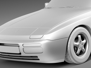 Porsche 944 1982-1991 3D 模型