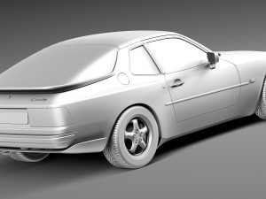 Porsche 944 1982-1991 3D 模型