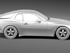 Porsche 944 1982-1991 3D 模型