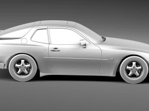 Porsche 944 1982-1991 3D Model