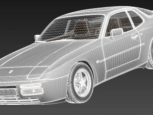 Porsche 944 1982-1991 3D Model