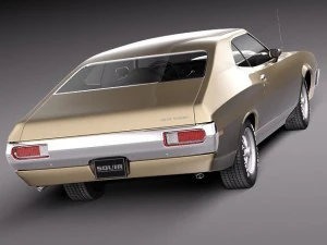 Gran Torino 1972 3D Model