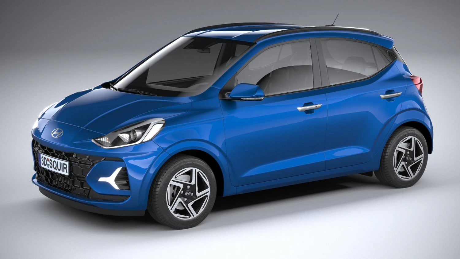 Hyundai i10 Grand 2024 3D Model .c4d .max .obj .3ds .fbx .stl .blend 