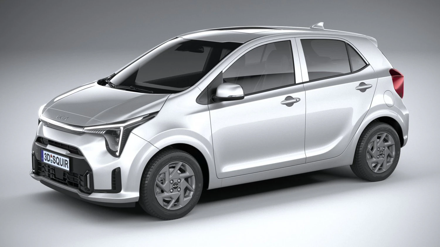 Kia Picanto Base 2024 3D Model .c4d .max .obj .3ds .fbx .stl .blend 