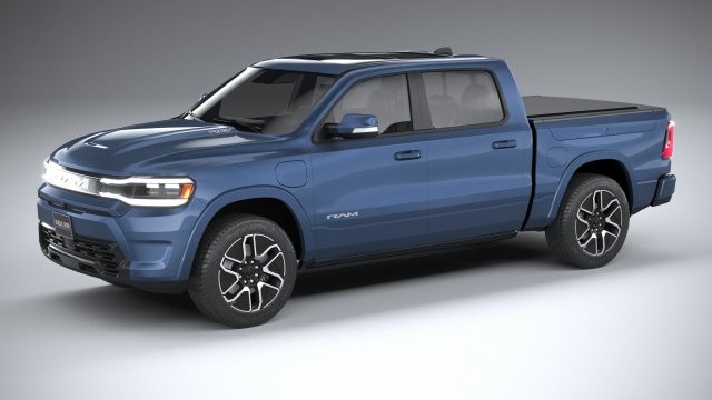 Ram 1500 REV 2025 3D Модель .c4d .max .obj .3ds .fbx .stl .blend 