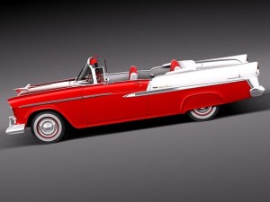 Chevrolet Bel Air Convertible 1955 3D Model