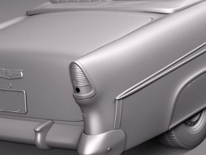 Chevrolet Bel Air Convertible 1955 3D Model