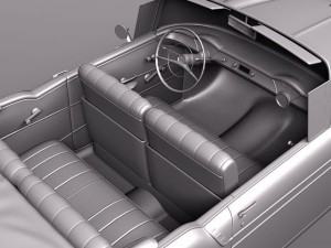 Chevrolet Bel Air Convertible 1955 3D Model