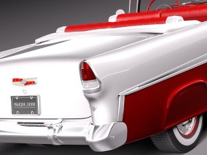 Chevrolet Bel Air Convertible 1955 3D Model