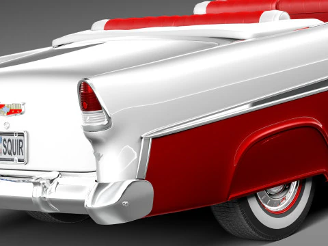 雪佛兰 Bel Air 敞篷车 1955 年 3D 模型