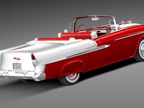 Chevrolet Bel Air Convertible 1955 3D Model
