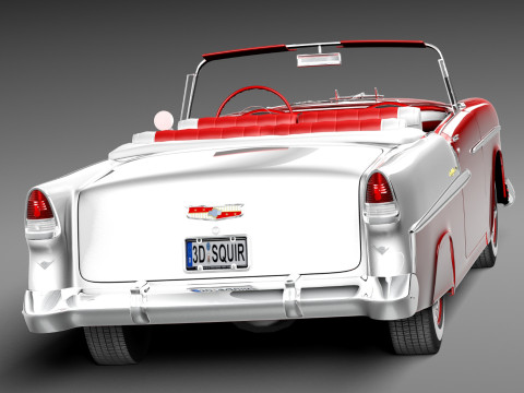 Chevrolet Bel Air Convertible 1955 3D Model