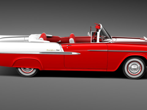 Chevrolet Bel Air Convertible 1955 3D Model